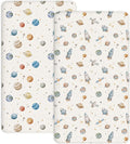 Crib Sheets for Boys and Girls, 2 Pack Fitted Baby Sheets for Standard Toddler Mattress 28" x 52", Soft Breathable Jersey Knit Baby Bedding (Stellar Adventure)