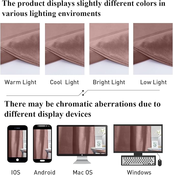 StangH Wild Rose Mauve Velvet Curtains 90 inches Long Living Room Thermal Insulated Window Drapes Privacy Protect Curtain for Nursery Kids Bedroom, W52 x L90, 2 Panels