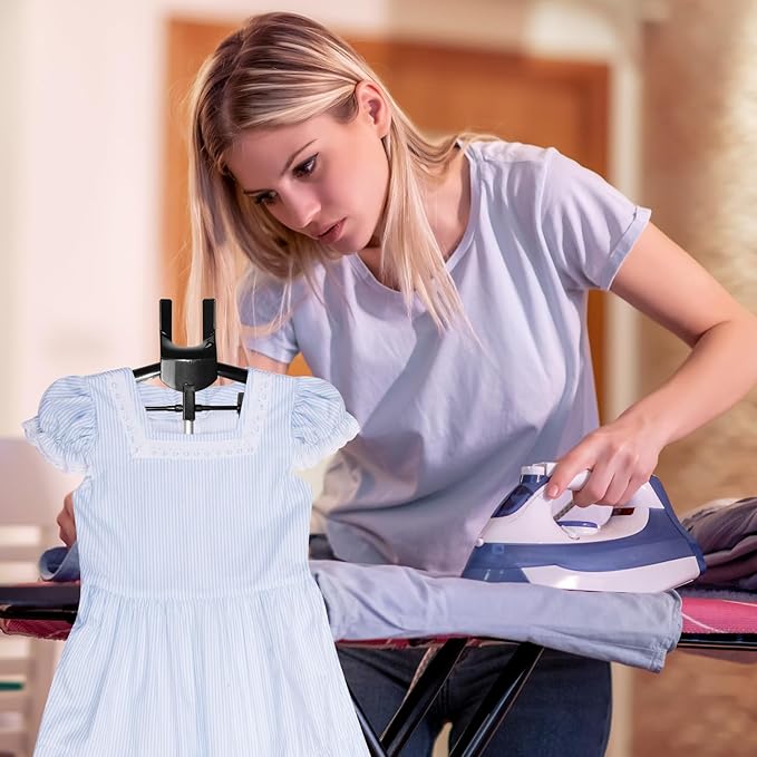 Adjustable Shirt Display Stand 32-63 Inch, Foldable Clothing Display Stand Mannequin Torso for Retail Vendors, Multi-Use Steamer Rack Stand for Clothes Garment (2)