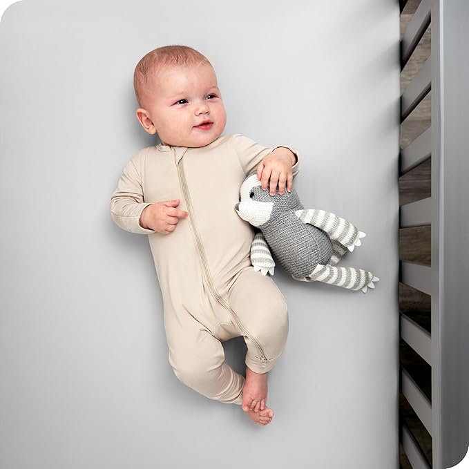 Bare Home 2-Pack Fitted Crib Sheets - Premium 1800 Ultra-Soft Microfiber - Breathable - Baby Sheet - for Boys & Girls - Fits Standard Crib and Toddler Mattresses (Sky Blue/Cloud Grey)