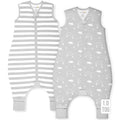 Mama Cheetah Toddler Sleep Sack with Feet, 1.0 TOG Organic Cotton Baby Wearable Blankets with Legs, Baby Sleeping Bag for Walkers, Early Walker 6-18 Month