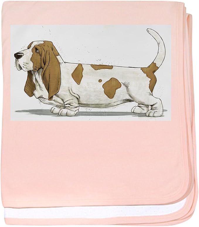 CafePress Basset Hound Baby Blanket, Super Soft Newborn Swaddle