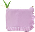 Cotton Baby Blanket with Ruffle Edge Soft Breathable Newborn Blanket for Boys & Girls, Lightweight Knit Throw for Crib, Stroller & Nursery Multiple Colors Available Lilac 28x36