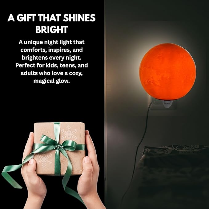 Mars Night Lights | 6" Mars Night Lamp LED Light | 3D Solar System NightLight, Planet Home Décor, Space Nursery, Kids Room, Space Gift, Birthday Gifts, Bedroom Decorations
