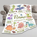 Personalized Dinosaur Blanket,Custom Dinosaur Gifts for Kids Boys,God Says I Am Themed Blanket,Meaningful Thoughtful Religious Baptism Christian Gifts,Bible Verse Quilt with Name,40"x50" for Kids