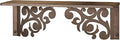 Touch of Class Noble Scrolls Metal Wall Shelf | Bronze | Scrolling Designs | Display Shelves for Bedroom, Living Room, Bathroom, Entryway, Office, Hallway
