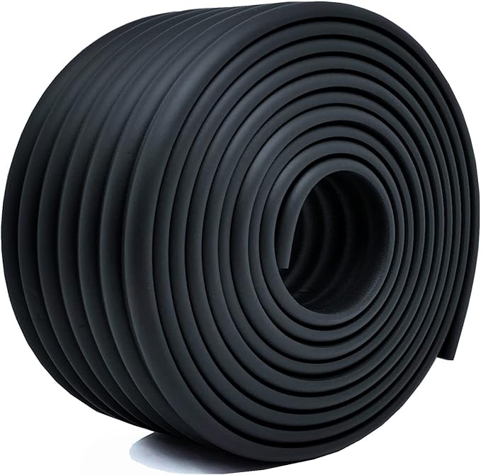 M2cbridge Multifunctional Edge and Corner Guard Coverage Baby Safety Bumper DIY (Black 13.1ft)
