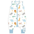 Mama Cheetah Toddler Sleep Sack with Feet 2T, 2.5 TOG Organic Cotton Baby Sleeping Bag with Legs, Baby Wearable Blankets for Walkers w/ 2-Way Zipper, Baby Sleep Sack for Girls Boys, Medium