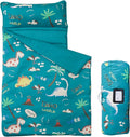 MORAIS Toddler Nap Mat with Pillow and Blanket, 52" x 20" Lightweight and Soft Nap Mat for Preschool, Daycare, Travel Sleeping Bags