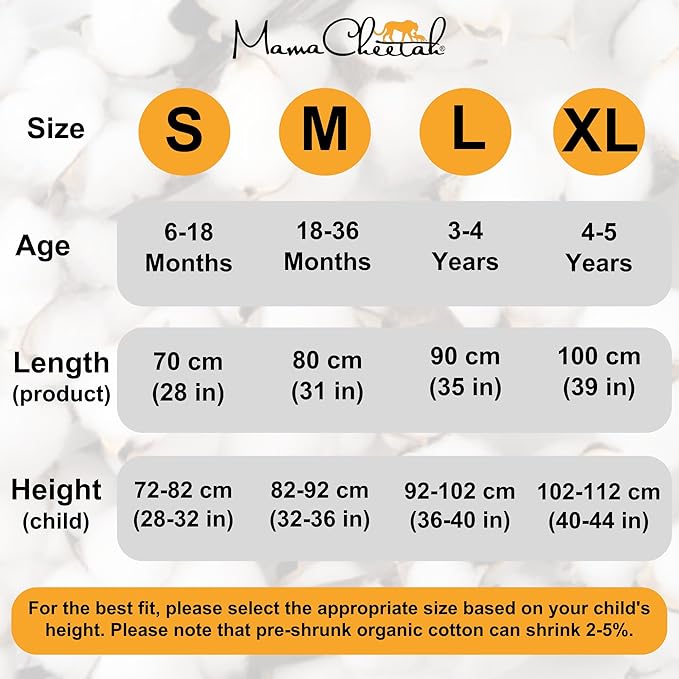 Mama Cheetah Toddler Sleep Sack with Feet, 0.5 TOG Organic Cotton Baby Wearable Blankets with Legs, Baby Sleeping Bag for Walkers, Early Walker 6-18 Month, 3-Pack