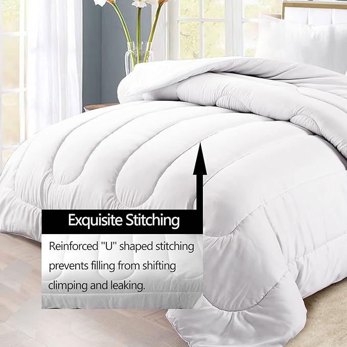 LUVIVIHOME 3PCS Christmas Comforter Set Full Size, Funny Santa Claus Bedding, Teens Boys Girls Kids Bedding, Winter Holiday Happy New Year Merry Christmas Bedroom Decor, Xmas Gifts, 2 Pillow Cases