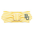 Creative Knitwear Baylor Bears Infant Girls Gold/White Striped Hair Knot Headband Embroidered Logo - Size Newborn - 4T