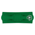 Creative Knitwear Notre Dame Fighting Irish Infant Girls Kelly Solid Hair Knot Headband Embroidered Logo - Size Newborn - 4T