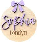 Generic Personalized 3D Baby Girl Name Announcement Sign - Custom Newborn Birth Stats - Hospital Photo Prop - Multiple Sizes & Fonts - 30 Color Options