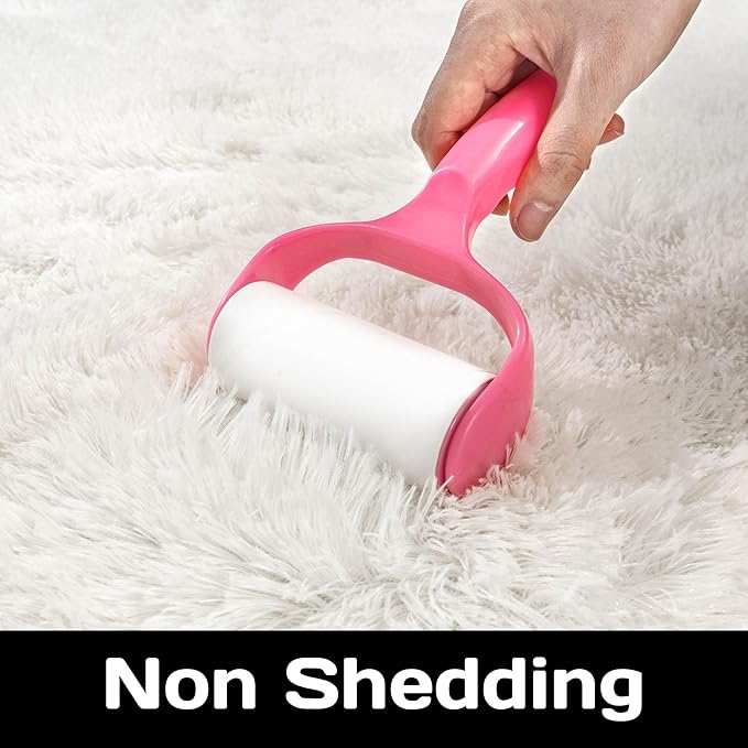 Round Fluffy Cream Rug - 4FT Super Soft Circle Shaggy Plush Fuzzy Furry Carpet for Kids & Nursery