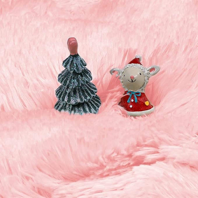 Pink Round Area Rugs 6Ft for Bedroom Living Room, Big Fluffy Shag Circle Rug for Kids Playroom, Cute Preppy Room Decor for Teen Girls, Cozy Fuzzy Furry Plush Carpets for Baby Nursery, Dorm, Classroom