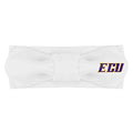 Creative Knitwear East Carolina Pirates Infant Girls White Solid Hair Knot Headband Embroidered Logo - Size Newborn - 4T