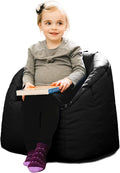 Big Joe Milano Kid's Smartmax Black Beanbag Chair