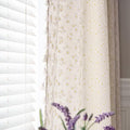 ENJOYBRIDAL Daisy Floral Curtains 84 Inch Length 4 Panels Tassel Drapes Rod Pocket Semi Sheer Boho Bedroom Window Curtain Panels Living Room Farmhouse Rustic Bohemian Window Treatment