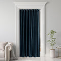 StangH Navy Blue Curtain for Doorway 80 inch Length, Back Tab Velvet Thermal Insulated Window Drapes Privacy Thick Room Divider for Closet Bedroom Theater Office, W62 x L80, 1 Panel