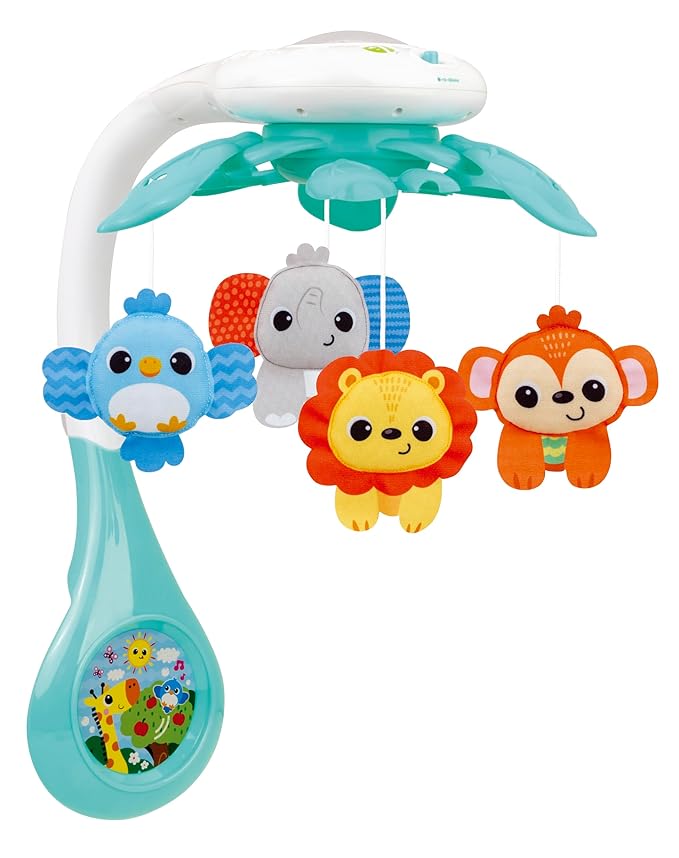 KiddoLab Baby Crib Mobile with Relaxing Music. Includes Ceiling Light Projector with Stars, Animals. Musical Crib Mobile with Timer. Nursery Toys for Babies Ages 0 and Older (New 2025 Model)