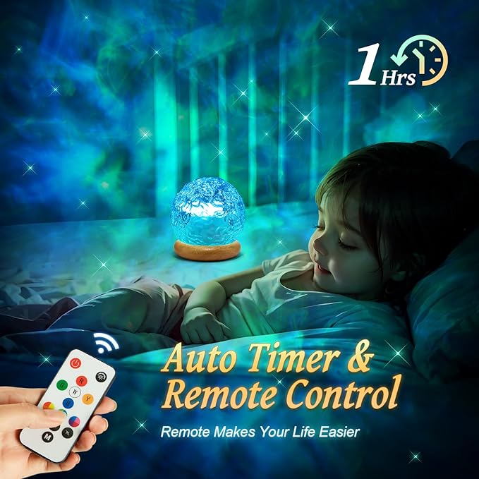 Christmas Gifts Teen Girls Kids Crystal Light Projector, 216 Modes Mood Lighting for Bedroom, Remote & USB Control Room Lights for Bedroom, Ambient Lighting Aesthetic Room Decor for Teen Girls Gifts