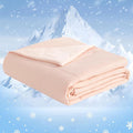 NTBAY Cooling Blanket Queen, 90x90 Inches - Lightweight Summer Bed Blanket for Hot Sleepers, Japanese Double-Sided Q-Max 0.45 Cooling Fabric, Coral Pink