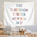 LIANGW Classroom Decor Kids Tapestry, Boho Classroom Decorations, Kids Affirmations Nursery Wall Art, 50x60 inches