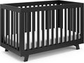 Storkcraft Beckett Convertible Crib (Black) – Converts from Baby Crib to Toddler Bed and Daybed, Fits Standard Full-Size Crib Mattress, Adjustable Mattress Support Base