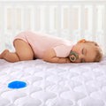 Yoofoss Waterproof Pack and Play Mattress Protector, Quilted Pack and Play Mattress Pad Cover Ultra Soft and Breathable, Playpen/Playard Mattress Sheet for Standard Pack n Play Size 39''x27''-White