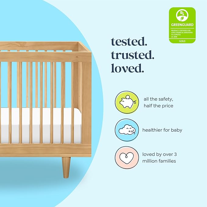 DaVinci Marley 3-in-1 Convertible Crib in Honey, Greenguard Gold and FSC® Certified