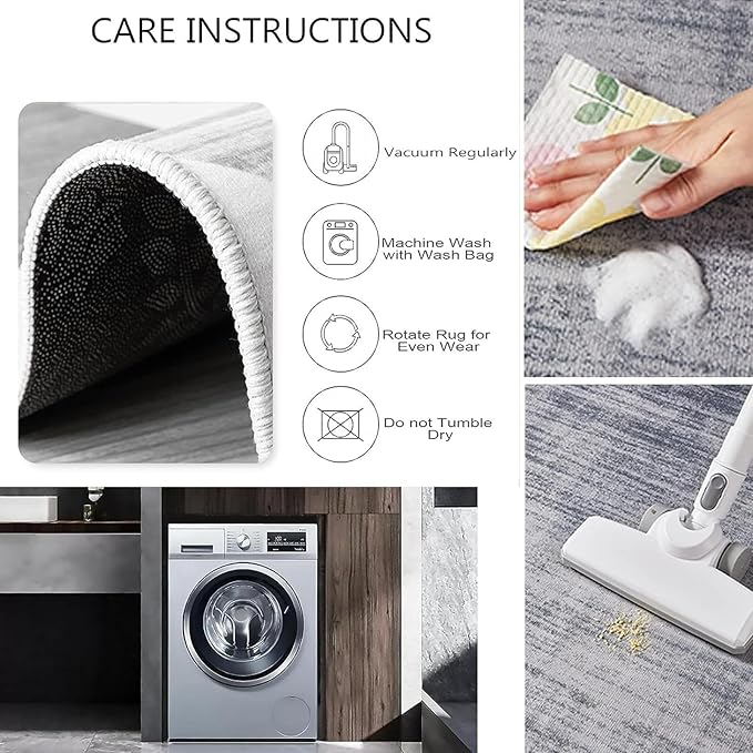 Blue Dolphin Area Rug for Bedroom, 3x4ft, Undersea Ocean Animal Print Indoor Carpet, Beach Tropical Fish Home Decor Playing Mat, Low Pile Breathable Non Shedding Rugs for Kids Room