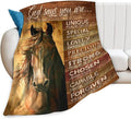 Horse Gifts: Soft Warm Cozy Fleece Blanket for Kids & Adults - 40"x50"