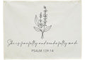 Nursery Scripture Bible Verse-Christian Botanical Decor-Rectangular Banner Flag Poster Wall Decor for Nursery,Bedroom,Playroom,Front Door Baby Kids Girl Boy Teen-Christmas Gift-28.5"L×20"W