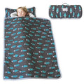 Biloban Toddler Nap Mat with Pillow and Blanket, Cot Nap Mats for Daycare Preschool, Portable Travel Sleeping Bag for Kids, Warm & Skin-Friendly, Dark Woods, 50" x 21"