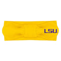 Creative Knitwear LSU Tigers Infant Girls Gold Solid Hair Knot Headband Embroidered Logo - Size Newborn - 4T