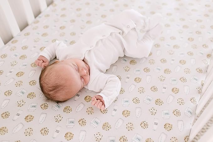 Copper Pearl Premium Knit Baby Crib Sheets for Boys and Girls Breathable and Soft, Fitted Crib Sheets for Standard Baby Mattresses, Chip