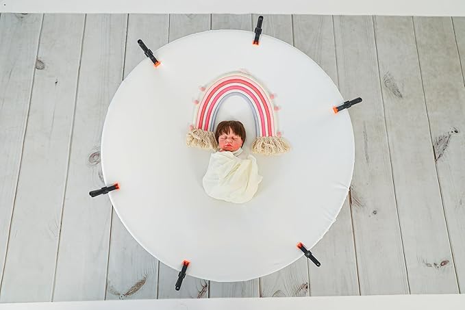 Kate Newborn Photography Props Stainless Steel Stand with 6 Clamps for Baby Photoshoot
