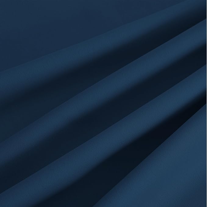 NICETOWN Morrocan Blue Room Darkening Curtains 72 Inches Long 2 Panels for Living Room, Bedroom, Nursery Summer Thermal Insulated Blackout Drapes Grommet Noise Reducing Window Curtains, W40