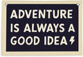 Lacama Boys Room Nursery Decor, Adventure Is Always A Good Idea Motivational Banner for Playroom, Nursery Hanging Linen Banner Wall Canvas Flag, Toddler Teen Room Dorm Decor 30x20 Inch