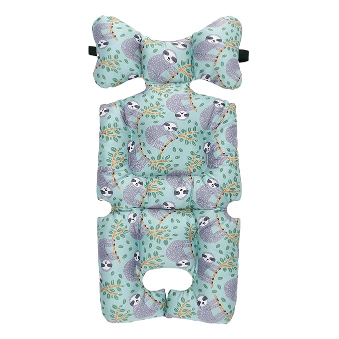 Universal Baby Stroller Cushion Pad for Toddler 3D Air Mesh Baby Seat Pad Liner for Stroller Soft and Breathable Pram Pushchair Baby Stroller Cushion Seat Liner for Baby （Sloth）