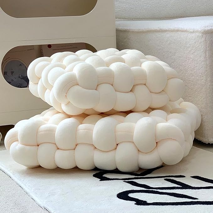 Velvet Chunky Yarn Bulky Giant Arm Knitting Yarn, Super Soft Jumbo Tube Weight, Fluffy DIY Crochet Hand Making Washable for Blanket, Pet Bed, Rugs Pillow (2.2lb-Milk White)