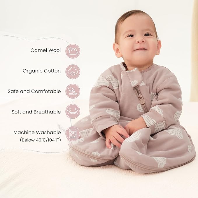 Unisex Sleeping Bag for Babies and Toddlers 3.5 Tog Sleep Sack, Baby Sleep Sack, One piece with sleeves, Gifts for Baby