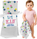 Thermal Waffle Knit Baby Blanket - Soft Breathable Mini Blanket for Newborns and Infants - Toddler Blankey for Strollers, Travel, Naptime and More - 18" x 20" (Balloon Multi, Nylon Trim)
