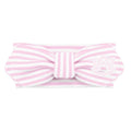 Creative Knitwear Auburn Tigers Infant Girls Pink/White Striped Hair Knot Headband Embroidered Logo - Size Newborn - 4T