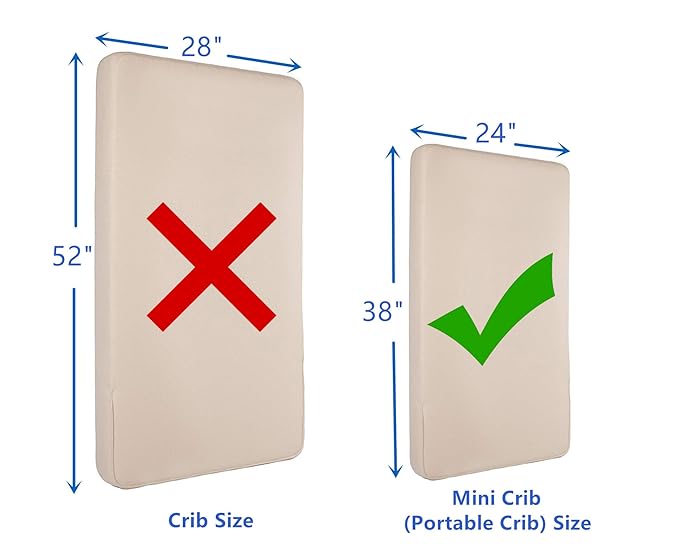American Baby Company 2 Pack 100% Natural Cotton Fitted Mini Crib Sheets 38" x 24" - Soft & Breathable Small Nesting Portable Sheets, Fits Pack N Play Mattresses, Snow White, for Boys & Girls