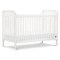 Namesake Liberty 3-in-1 Convertible Baby Crib - Greengurad Gold Certified - Wooden Convertible Baby Crib to Toddler Bed, Daybed - Durable & Easy to Assemble, 4 Adjustable Mattress Heights - Warm White