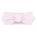 Creative Knitwear Michigan Wolverines Infant Girls Pink/White Striped Hair Knot Headband Embroidered Logo - Size Newborn - 4T
