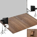 Kate Photography Foor Mats Light Brown Wood Printed Floor Mats Rubber Floor Mat Newborn Photography Drops Photo Studio Props 8X5ft