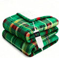 Electric Blanket Heated Twin, Soft Flannel 62"x84" Plaid Heating Blanket with 8 Hours Auto Off 10 Fast Heating Levels Machine Washable Sherpa Heated Blanket with Overheating Protection